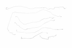 Classic Tube Brake Lines, Direct Fit CT1255-SS