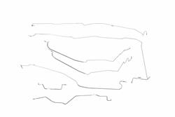 Classic Tube Brake Lines, Direct Fit CT1274-SS