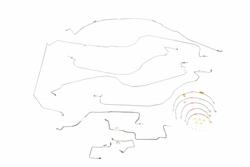 Classic Tube Brake Lines, Direct Fit CT1280SB-SS