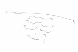 Classic Tube Brake Lines, Direct Fit DD1090-SS