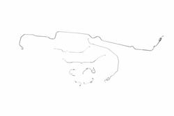 Classic Tube Brake Lines, Direct Fit FB1017-SS