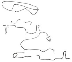 Classic Tube Brake Lines, Direct Fit FB1031-SS