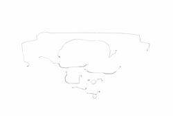 Classic Tube Brake Lines, Direct Fit GX1010-OE