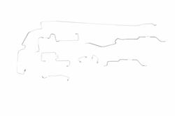 Classic Tube Brake Lines, Direct Fit JE1051SB-SS
