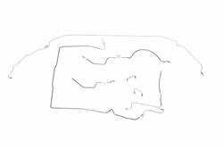 Classic Tube Brake Lines, Direct Fit JE1053-SS-1