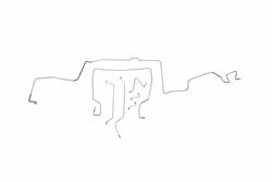 Classic Tube Brake Lines, Direct Fit NV1004-SS