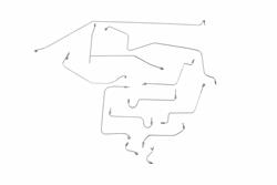Classic Tube Brake Lines, Direct Fit TR1007-OE
