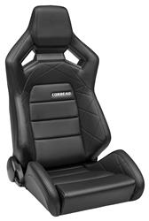 Corbeau Sportline RRX Black Vinyl Seat 55010PR