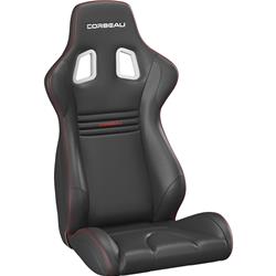 Corbeau Sportline Evolution X Black Vinyl Seat 64901FPR