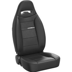 Corbeau Moab Black Vinyl Seat 70010PR