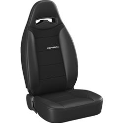 Corbeau Moab Black Vinyl Seat 70011PR