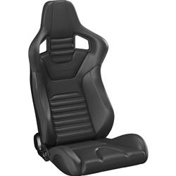 Corbeau Sportline RRS Black Vinyl Seat 74901PR