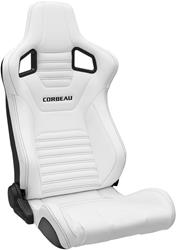 Corbeau Sportline RRS White Vinyl Seat 74903PR