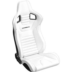 Corbeau Sportline RRS White Vinyl Seat 74903PR
