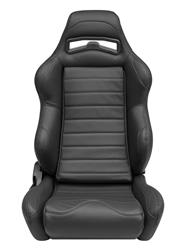 Corbeau LG1 Racing Black Leather Seat L25501PR