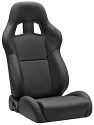 Corbeau A4 Racing Black Leather Seat L60091PR