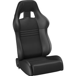 Corbeau A4 Racing Black Leather Seat L60091PR