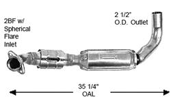 Catco Federal/EPA Direct-Fit Catalytic Converters for 2003-2004 EXPEDITION - 9249