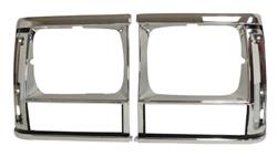 Crown Automotive Headlight Bezels for 1991-1996 CHEROKEE, 1991-1992 COMANCHE - 55034078K