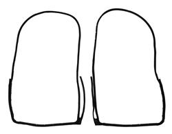 Crown Automotive - Weatherstrip Seals, Individual Position for 2011-2021 GRAND CHEROKEE, 2022 GRAND CHEROKEE WK - 55399214K