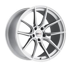 Cray Spider Gloss Silver Corvette Wheels with Mirror Cut Face