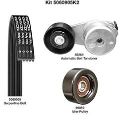 Dayco - Accessory Belt Drive Service Kits for 2003-2006 ASCENDER, 2004-2005 ENVOY XUV - 5060905K2