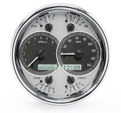 Dakota Digital VHX Series Universal Round Analog Gauge Kits MHX-1019-S-W