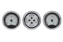 Dakota Digital VHX Series Universal Round Analog Gauge Kits MHX-1020-S-W