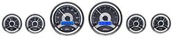 Dakota Digital VHX Series Universal Round Analog Gauge Kits VHX-1060-K-B