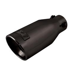 DC Sports  Round, Black 1.50-2 Inch Exhaust Tip EX-1012B