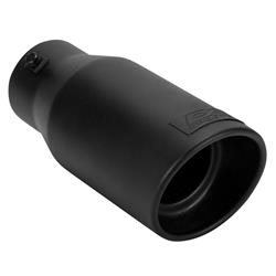 DC Sports  Round, Black 2.88 Inch Exhaust Tip EX-1013B