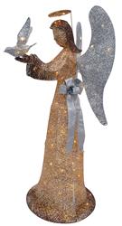 Angel with Dove Tinsel Light Display 18-30352CRG