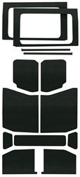 Boom Mat Sound Deadening Headliner and Side Window Combos for 2018-2021 WRANGLER - 50178