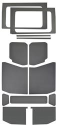 Boom Mat Leather Look Sound Deadening Headliner and Side Window Combos for 2018-2021 WRANGLER - 50181