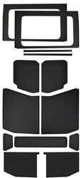 Boom Mat Leather Look Sound Deadening Headliner and Side Window Combos for 2018-2021 WRANGLER - 50182