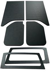 Boom Mat Leather Look Sound Deadening Headliner and Side Window Combos for 2011-2017 WRANGLER, 2018 WRANGLER JK - 50288