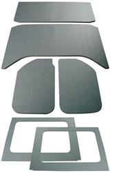 Boom Mat Leather Look Sound Deadening Headliner and Side Window Combos for 2011-2018 WRANGLER, 2018 WRANGLER JK - 50294