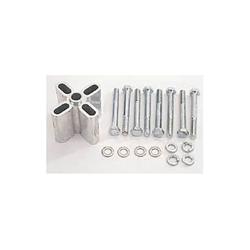 Derale 31500 1/2" Fan Spacer - Aluminum, Clear Anodized, Fits 5/8" Pilot Water Pumps, With Hardware