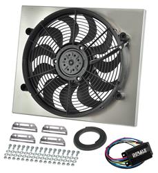 17 Inch 2,400 CFM Derale High-Output RAD Fan and Shroud Powerpacks 66822