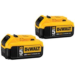 Dewalt 20 V MAX XR Lithium-Ion Premium Battery Packs DCB205-2