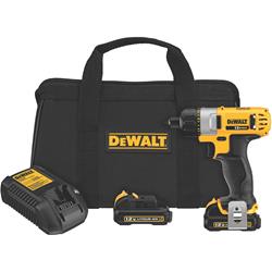 Dewalt 1/4 in. 12 V Cordless Screwdriver Kits DCF610S2