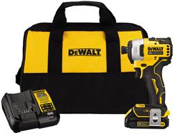 Dewalt Atomic 20 V MAX Brushless Cordless Compact 1/4 in. Impact Driver Kits DCF809C1