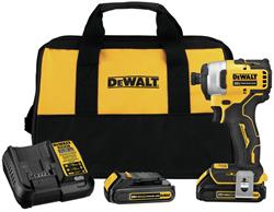 Dewalt Atomic 20 V MAX Brushless Cordless Compact 1/4 in. Impact Driver Kits DCF809C2