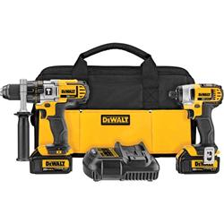 Dewalt 20 V MAX Lithium-Ion Hammerdrill and Impact Driver Combo Kits DCK290L2