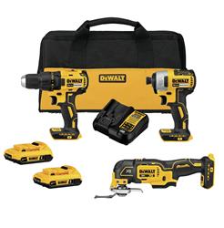 Dewalt 20 V MAX Brushless Cordless 3-Tool Combo Kits DCK379D2