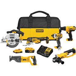 Dewalt 20 V MAX Cordless 6-Tool Combo Kits DCK661D1M1