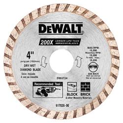 Dewalt High Performance Dry/Wet Saw Blades DW4724
