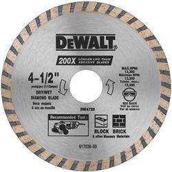 Dewalt High Performance Dry/Wet Saw Blades DW4725