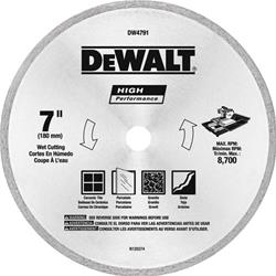Dewalt Wet Tile Saw Blades DW4791