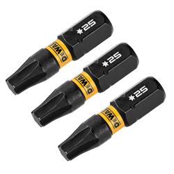 Dewalt FlexTorq Screwdriving Bits DWAF1TX25IR3